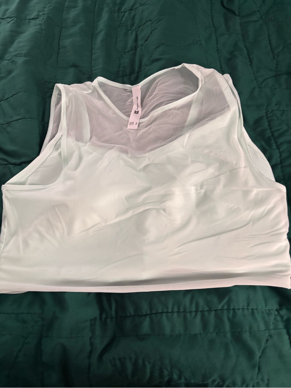 Women’s Mint Mesh-Detail Bra Tank